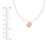 Puffy Bubble Initial ‘S’ Necklace