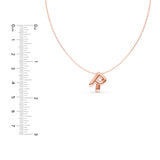 Puffy Bubble Initial ‘R’ Necklace