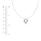 Puffy Bubble Initial ‘Q’ Necklace
