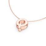 Puffy Bubble Initial ‘Q’ Necklace