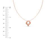 Puffy Bubble Initial ‘Q’ Necklace