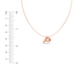 Puffy Bubble Initial ‘P’ Necklace