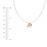 Puffy Bubble Initial ‘P’ Necklace