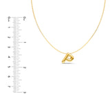 Puffy Bubble Initial ‘P’ Necklace