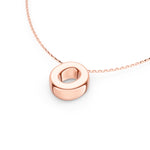 Puffy Bubble Initial ‘O’ Necklace