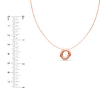 Puffy Bubble Initial ‘O’ Necklace