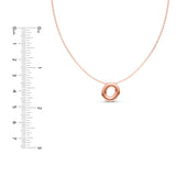 Puffy Bubble Initial ‘O’ Necklace