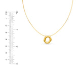 Puffy Bubble Initial ‘O’ Necklace