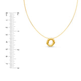 Puffy Bubble Initial ‘O’ Necklace