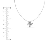 Puffy Bubble Initial ‘N’ Necklace