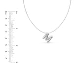 Puffy Bubble Initial ‘M’ Necklace