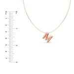 Puffy Bubble Initial ‘M’ Necklace