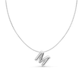 Puffy Bubble Initial ‘M’ Necklace