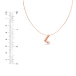 Puffy Bubble Initial ‘L’ Necklace