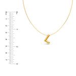 Puffy Bubble Initial ‘L’ Necklace