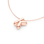 Puffy Bubble Initial ‘K’ Necklace