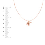 Puffy Bubble Initial ‘K’ Necklace
