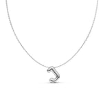 Puffy Bubble Initial ‘J’ Necklace
