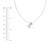 Puffy Bubble Initial ‘I’ Necklace