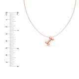 Puffy Bubble Initial ‘I’ Necklace