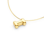 Puffy Bubble Initial ‘I’ Necklace