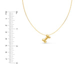 Puffy Bubble Initial ‘I’ Necklace