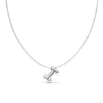 Puffy Bubble Initial ‘I’ Necklace