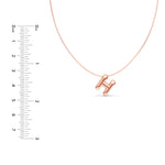 Puffy Bubble Initial ‘H’ Necklace
