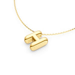 Puffy Bubble Initial ‘H’ Necklace