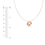 Puffy Bubble Initial ‘G’ Necklace