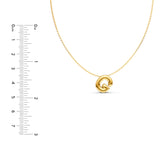 Puffy Bubble Initial ‘G’ Necklace