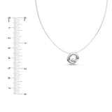 Puffy Bubble Initial ‘G’ Necklace