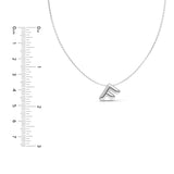 Puffy Bubble Initial ‘F’ Necklace