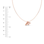 Puffy Bubble Initial ‘F’ Necklace