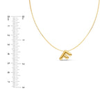 Puffy Bubble Initial ‘F’ Necklace