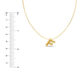 Puffy Bubble Initial ‘F’ Necklace
