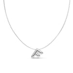 Puffy Bubble Initial ‘F’ Necklace