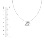 Puffy Bubble Initial ‘F’ Necklace