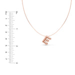 Puffy Bubble Initial ‘E’ Necklace