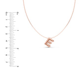Puffy Bubble Initial ‘E’ Necklace