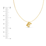 Puffy Bubble Initial ‘E’ Necklace