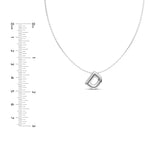 Puffy Bubble Initial ‘D’ Necklace