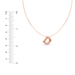 Puffy Bubble Initial ‘D’ Necklace