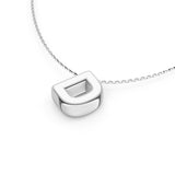 Puffy Bubble Initial ‘D’ Necklace