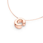 Puffy Bubble Initial ‘C Necklace