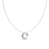 Puffy Bubble Initial ‘C Necklace