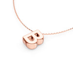 Puffy Bubble Initial ‘B’ Necklace