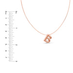 Puffy Bubble Initial ‘B’ Necklace