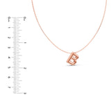 Puffy Bubble Initial ‘B’ Necklace