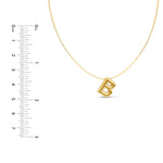 Puffy Bubble Initial ‘B’ Necklace